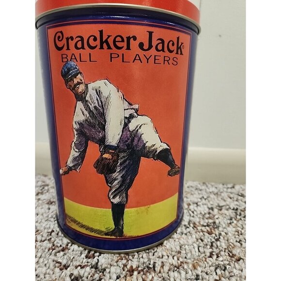 Vintage Cracker Jack Tin Can 1992 Container Limited Edition Third in Series - Picture 4 of 8